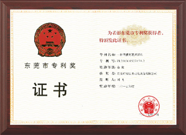 Dongguan Patent Award